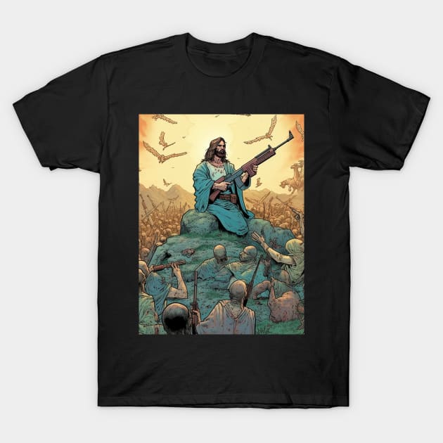 Jesus Christ, Zombie Slayer T-Shirt by The Symbol Monger